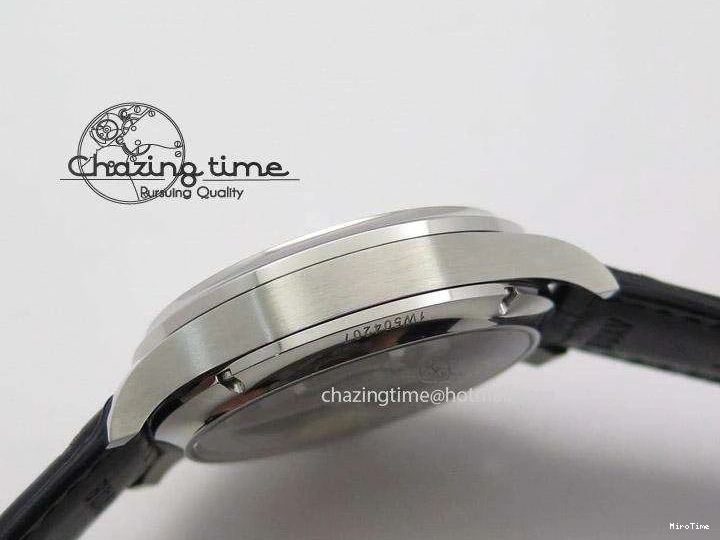 MIROTIME 0601 Breathable Portuguese Tourbillon Mystere SS TF Best Edition White Dial on Black Croc Leather Strap 7384